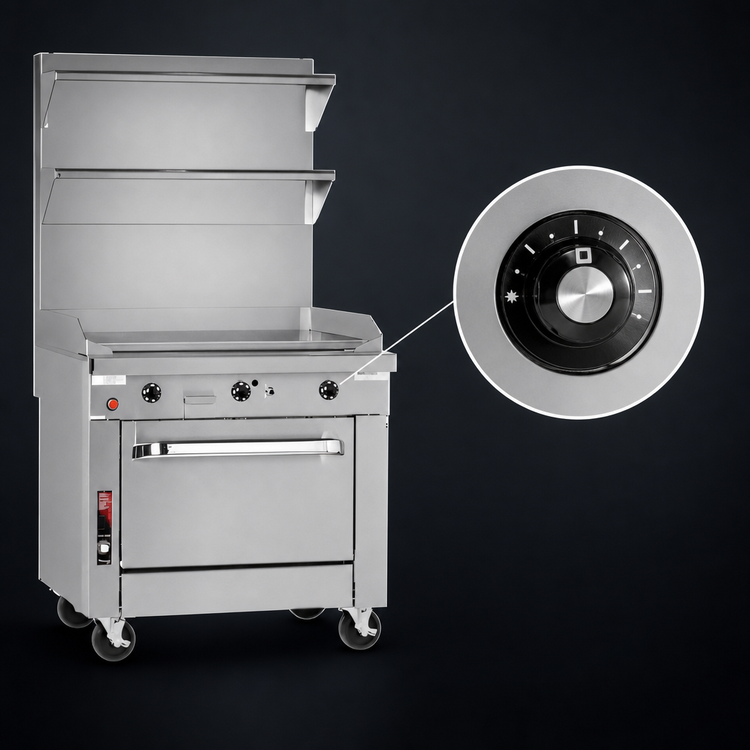 Product image #4 for Southbend Platinum 24-Inch Heavy Duty Gas Griddle Range with 1-Inch Plate and Cabinet Base