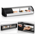 Thumbnail image #4 for Everest Refrigeration 47-1/4-Inch Countertop Curved Glass Sushi Display Case with Left-Mounted Self-Contained Refrigeration