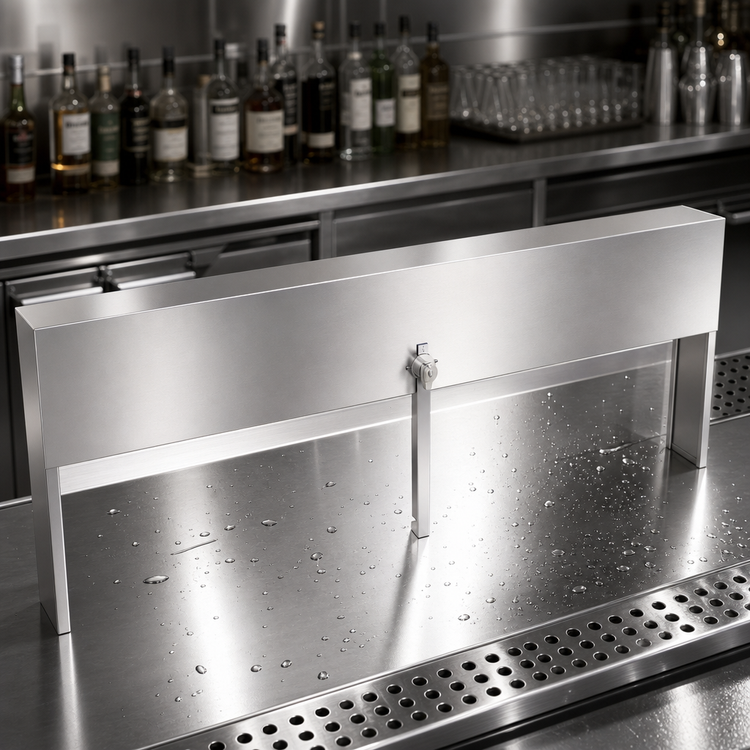 Product image #4 for Glastender Single 33-Inch Stainless Steel Speed Rail Locking Cover