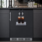 Thumbnail image #5 for Summit Commercial Summit Appliance SBC58BFRTPCF 24-Inch Front-Tap Built-In Cold Brew Coffee Kegerator, 5.3 Cu. Ft., Dual Tap, Black