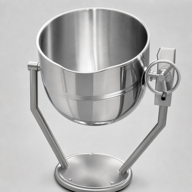 Product image #4 for Legion TWP-80 80-Gallon Direct Steam Tilting Kettle with 2/3 Jacket