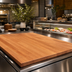 Thumbnail image #4 for Boos Block American Cherry Wood Blended Edge Grain Kitchen Countertop, 48-Inch x 30-Inch x 1-1/2-Inch
