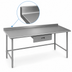 Thumbnail image #4 for Eagle Group Budget Series 144-Inch x 36-Inch Stainless Steel Work Table with 1-1/2-Inch Rear Up-Turn
