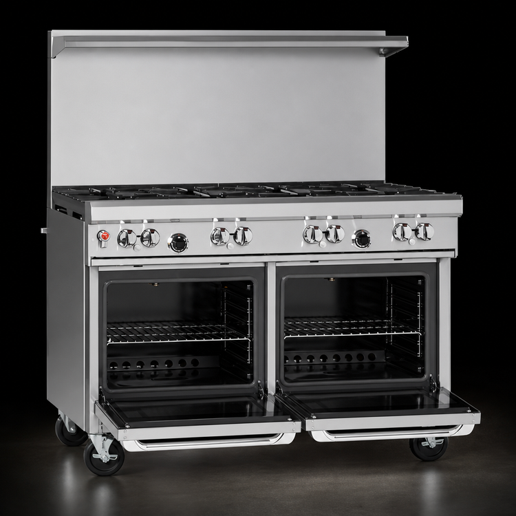 Product image #4 for Southbend Ultimate 48-Inch Natural Gas Restaurant Range with 7 Open Burners and 2 Space Saver Ovens
