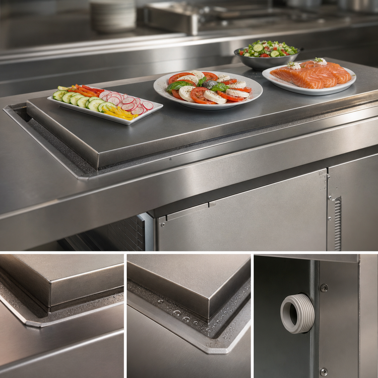 Product image #4 for Atlas Metal WF-5 Drop-In Self-Contained Frost Top Unit
