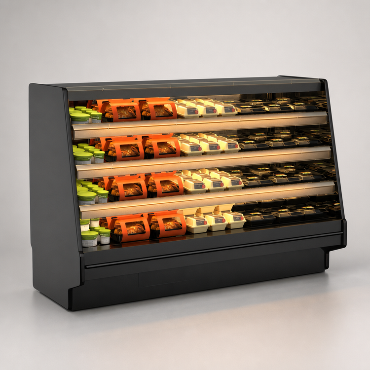 Product image #4 for Structural Concepts Fusion Heated Open-Front Self-Service Food Display Case, 51-Inch, 3 Heated Shelves