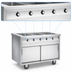 Thumbnail image #4 for Randell HTD-5B 72-Inch Electric Mobile Modular Hot Food Table with 5 Sealed Wells and Heated Base