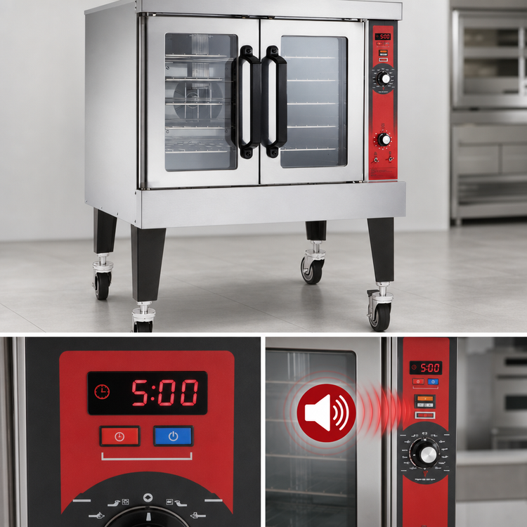 Product image #4 for Vulcan VC5GD Single Deck Full-Size Standard Depth Gas Convection Oven with Removable Doors