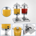 Thumbnail image #4 for Double Juice Dispenser with 2 x 8-Quart Round Tanks, Built-In Taps and Drip Trays