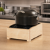 Thumbnail image #5 for Blonde Solid Wood Countertop Induction Cooktop Unit with Stove Included