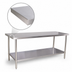 Thumbnail image #4 for Heavy-Duty 84-Inch x 30-Inch Stainless Steel Work Table with Undershelf, 18-Gauge Flat Top