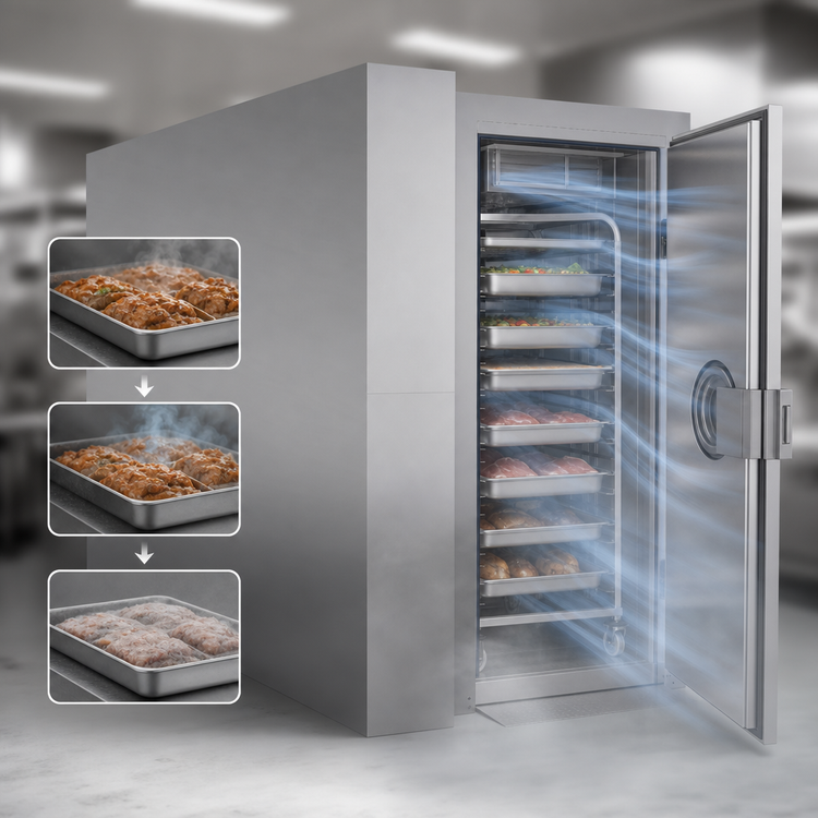 Product image #4 for MultiFresh MF 750.2 3T Pass-Thru Roll-In Blast Chiller and Shock Freezer with Remote Condensing Unit