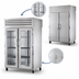 Thumbnail image #4 for True SPEC SERIES Pass-Thru 2-Section Stainless Steel Heated Holding Cabinet with Glass Front and Solid Rear Swing Doors