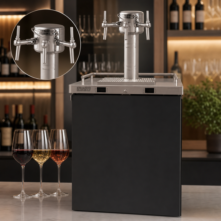Product image #4 for Pro-Line E-Series Dual Temperature Wine Cooler Dispenser, 25 Inch, 8.4 Cu. Ft.