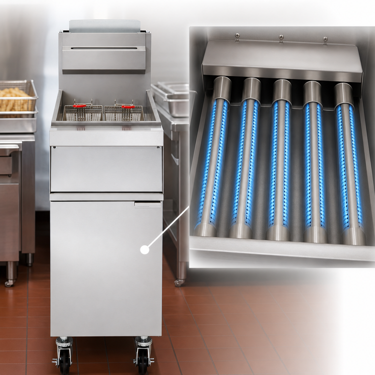 Product image #5 for Vulcan GRM Series Freestanding Gas Fryer, 21-Inch, 65-70 lb Capacity, Millivolt Controls