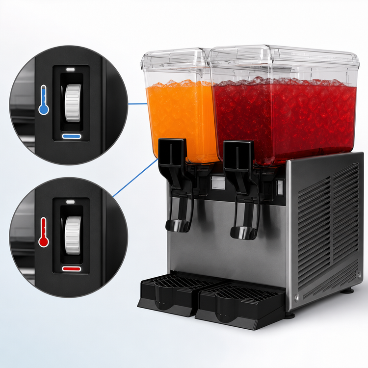Product image #4 for Vollrath 2-Bowl Pre-Mix Refrigerated Beverage Dispenser with Fountain Spray Circulation