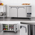 Thumbnail image #4 for 67-Inch Two-Section Reach-In Work Top Refrigerator with Solid Hinged Doors