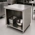 Thumbnail image #4 for Advance Tabco Special Value Economy Open Base Work Table, 72W x 24D, Flat Top, 16 Gauge 304 Stainless Steel