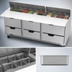 Thumbnail image #5 for Beverage-Air 72-Inch Three-Section Sandwich Prep Table with 6 Drawers and 18-Pan Top
