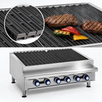 Thumbnail image #4 for Imperial (Middleby) IRB-72 72-Inch Countertop Gas Charbroiler with 12 Radiant Burners