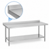 Thumbnail image #4 for Duke Deluxe 316 Series Stainless Steel Work Table with 1-1/8-Inch Riser, 24-Inch Deep x 144-Inch Long
