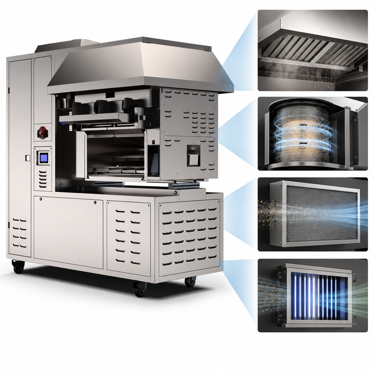 Product image #4 for Evo VentCore with Nieco MV74E Electric Floor Model Ventless Broiler