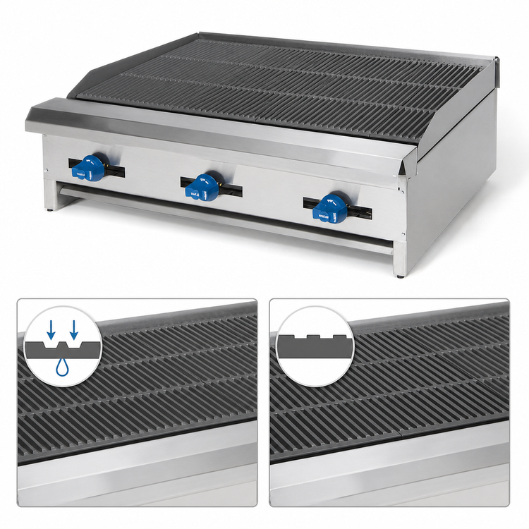 Product image #4 for Comstock-Castle ERB30 Countertop Gas Char-Broiler, 30-Inch x 20-Inch Grill Area