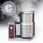 Thumbnail image #4 for Crown EC-10TWL 10 Gallon Electric Countertop Tilting Kettle with Left Console