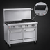 Thumbnail image #4 for Southbend Ultimate 48-Inch Commercial Gas Restaurant Range with 4 Star/Saute Burners, 24-Inch Charbroiler, Standard Oven, and Cabinet Base