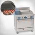 Thumbnail image #4 for Comstock-Castle F330-24-1RB 36-Inch Commercial Gas Range with 24-Inch Griddle, 12-Inch Char-Broiler and Standard Oven