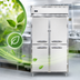 Thumbnail image #4 for Continental Refrigerator D2FNSAHD Designer Line Two-Section Standard Depth Reach-In Freezer with Half Solid Doors