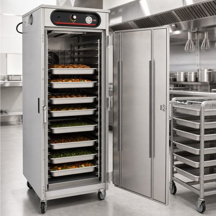 Product image #5 for hotLOGIX HL5-18 Full-Height Heated Holding Cabinet, 36 12x20 or 18x26 Pan Capacity, Solid Door