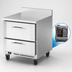 Thumbnail image #4 for Victory Refrigeration 32-Inch V-Core Worktop Freezer Counter with 2 Drawers, 7.22 Cu. Ft., Rear-Mounted Self-Contained Refrigeration
