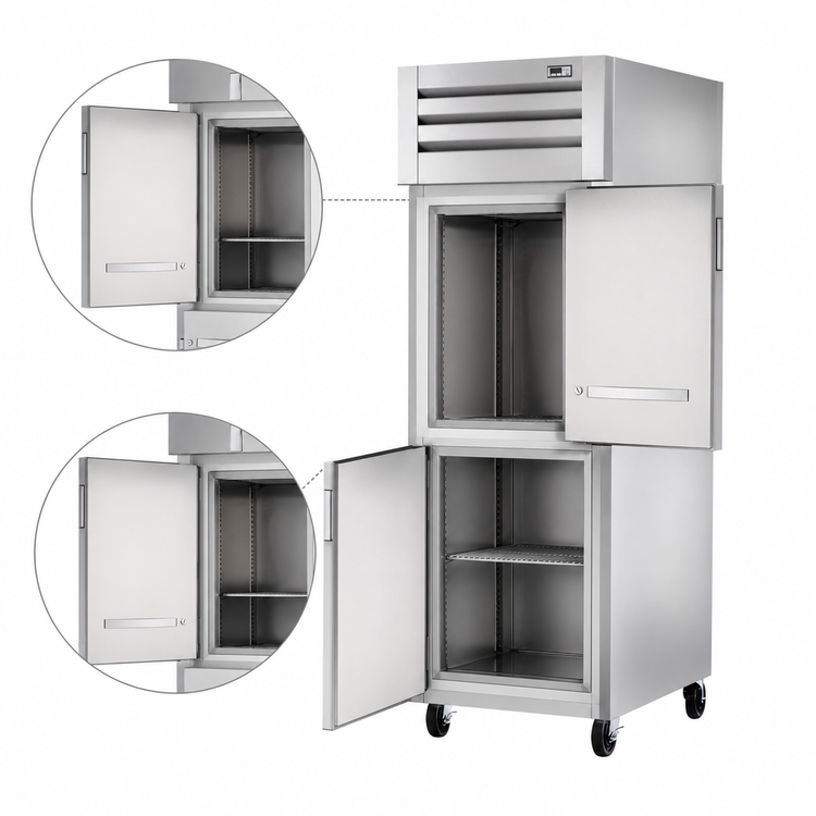 Product image #4 for True SPEC SERIES Pass-Thru One-Section Freezer with Front and Rear Half Doors