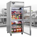 Thumbnail image #3 for Continental Refrigerator 1FXSNSAGDHD One-Section Extra-Wide Shallow Depth Display Reach-In Freezer with Half Hinged Glass Doors