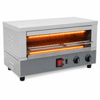 Thumbnail image #4 for Eurodib USA TR02510220 Heavy-Duty Countertop Electric Salamander Broiler, 18.1 x 10.2-Inch Cooking Surface, Dual Controls, Quartz Elements