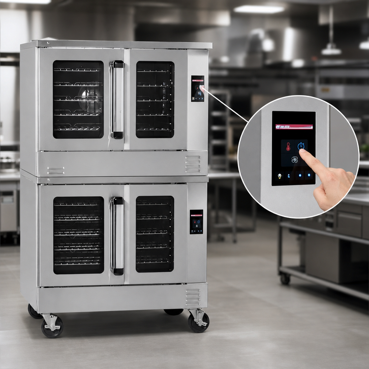 Product image #4 for Southbend Platinum PCE22S/TD Double Deck Full-Size Electric Convection Oven, Standard Depth, Touch Controls, Dependent Doors