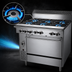 Thumbnail image #4 for Garland Cuisine Series 36-Inch Heavy Duty Gas Range with 6 Open Burners and Convection Oven