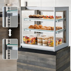 Thumbnail image #4 for Federal Industries Italian Glass Series ITDSS4826F Self-Service Countertop Pastry Display Case, 48"W x 30"D x 26"H, 2 Shelves, LED Lighting