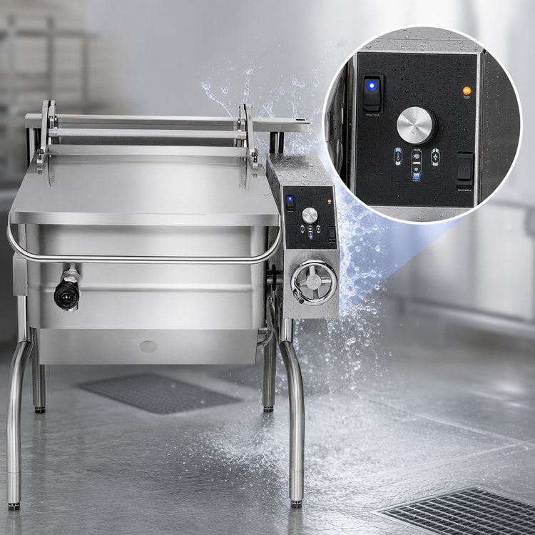 Product image #4 for Groen BPM-30EC 30-Gallon Electric Manual Tilt Braising Pan with Classic Controls