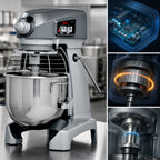 Thumbnail image #4 for Hobart Food Machines - Mixers HL200-1 20-Quart Countertop Planetary Mixer, 1/2 HP, Unit Only, 3 Speeds Plus Stir, 15-Minute Timer