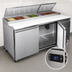 Thumbnail image #4 for Hurakan by Equip.me 71-Inch 2-Door Pizza Prep Table with Stainless Steel Exterior