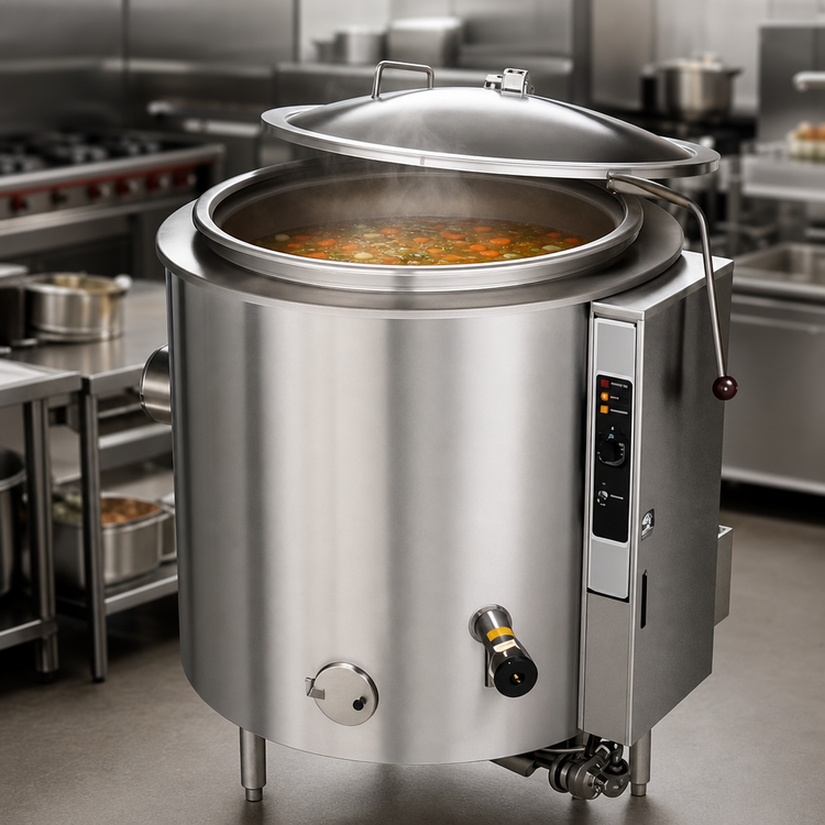 Product image #4 for Groen AH/1E-40 40-Gallon Gas Stationary Floor Steam-Jacketed Kettle