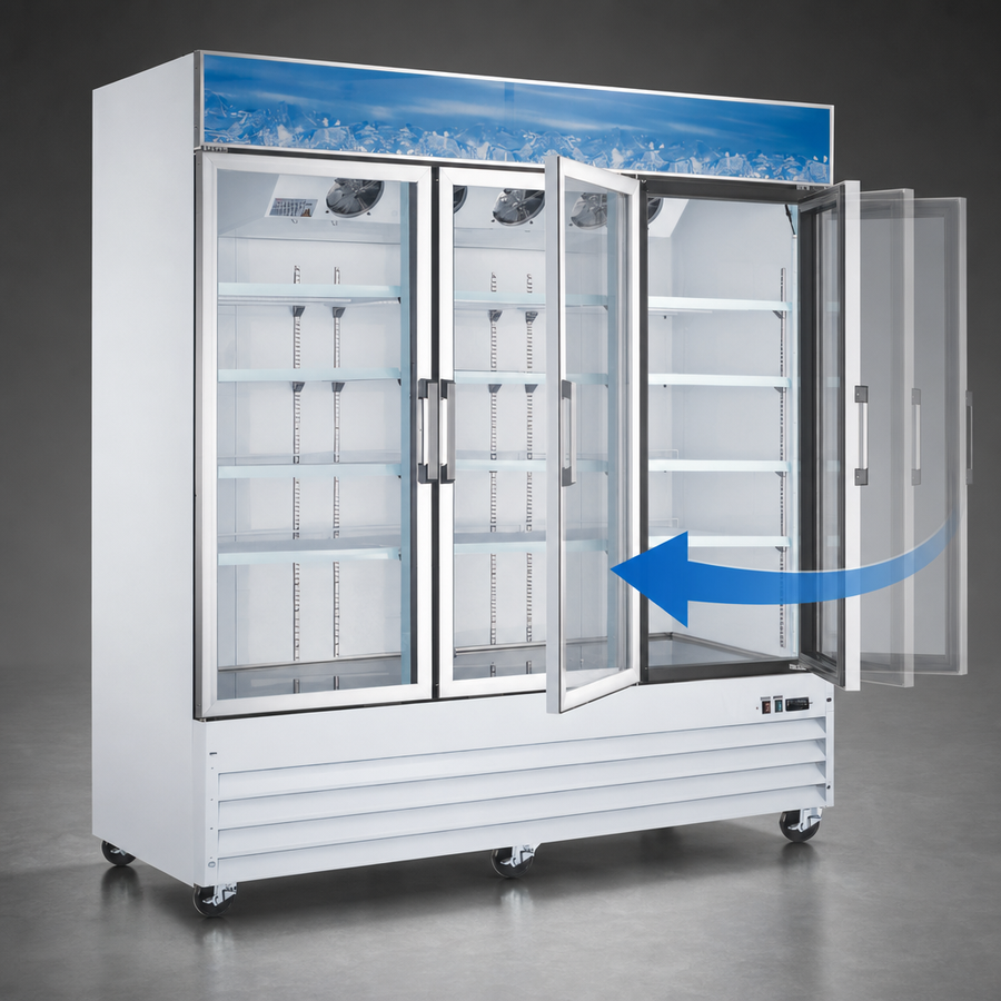 Self-Closing Glass Doors