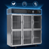 Thumbnail image #4 for Beverage Air Horizon Series 3-Section Half-Glass Door Reach-In Refrigerator, Top-Mounted Self-Contained, 71.52 Cu. Ft.