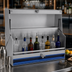 Thumbnail image #4 for Advance Tabco Prestige Supreme Double-Tier Stainless Steel Speed Rail with Locking Cover, 18 Inch, 8 Bottle Capacity