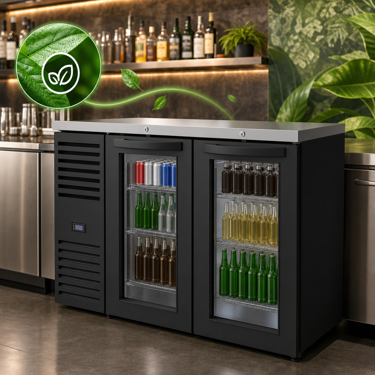 Product image #4 for True Premier Bar 48-Inch Two-Section Single Zone Refrigerated Back Bar Cooler with Locking Glass Doors
