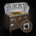Thumbnail image #4 for Vollrath 2-Series Affordable Portable 3-Well Hot Food Station Deluxe with Buffet Breath Guard and Lights, Walnut Woodgrain