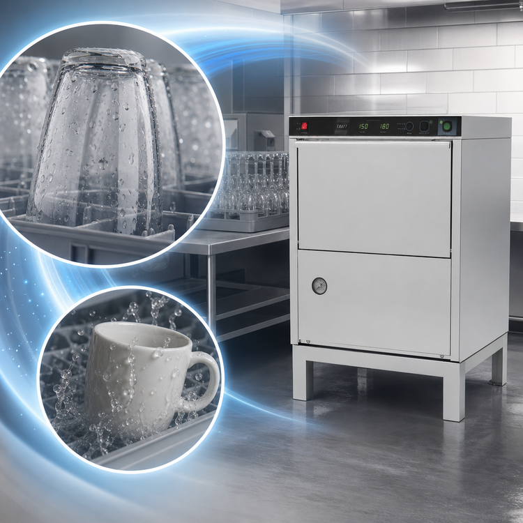 Product image #4 for Moyer Diebel 601HTG-70 24-Inch Undercounter High-Temperature Door-Type Glasswasher with Built-In Booster