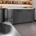 Thumbnail image #4 for Atosa 68-Inch Two-Section Shallow Depth Back Bar Cooler with Stainless Steel Top